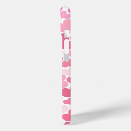 かわいいピンクのハートパターン Case-Mate iPhoneケース (裏面 / 左)