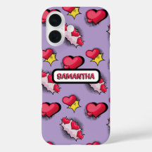 かわいいピンクのハートパーソナライズされた名