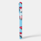 かわいいピンクのハートパーソナライズされた名 Case-Mate iPhoneケース (裏面 / 左)