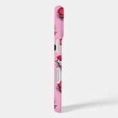 かわいいピンクのハートパーソナライズされた名 Case-Mate iPhoneケース (裏面 / 右)