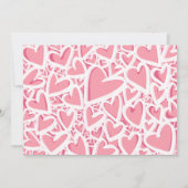 かわいいピンクのハートフォトマザーズの日 カード (裏面)