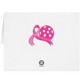 かわいいピンクのハートリボンピックボール乳癌Aw (裏面横)