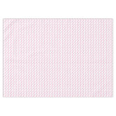 かわいいピンクのハートロマンチックなパターン テーブルクロス (正面(横))