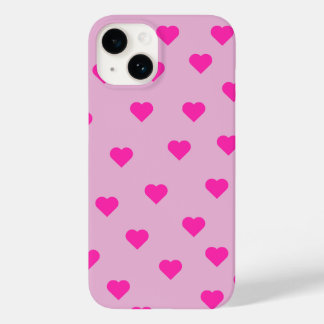 かわいいピンクのハート柄のスマホケース Case-Mate iPhone 14ケース