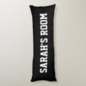 かわいいピンクのハート漫画の女の子のベッドルームベッドの装飾 ボディピロー (裏面 (縦))