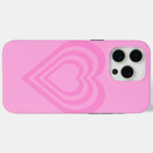 かわいいピンクのハート電話ケース Case-Mate iPhoneケース (裏面 (横))