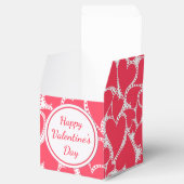 かわいいピンクのハート フェイバーボックス (オープン)