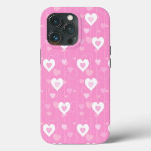 かわいいピンクのハート iPhone 13 PROケース