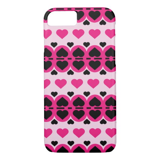 かわいいピンクのハート Case-Mate iPhoneケース (裏面)