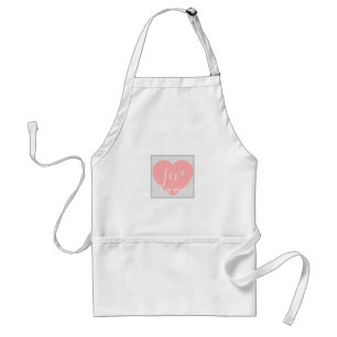 かわいいピンクのハート.love.ロマンチックエプロン スタンダードエプロン