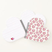 かわいいピンクのハートCookie ノートブック (内部)