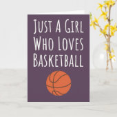 かわいいピンクのバスケットボールカード 赤ちゃんの女の子 子供向け カード (黄色い花)