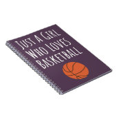 かわいいピンクのバスケットボールギフト 赤ちゃんの女の子子供向け ノートブック (右側)