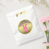 かわいいピンクのバニーイースター フェイバーバッグ (封をした状態)