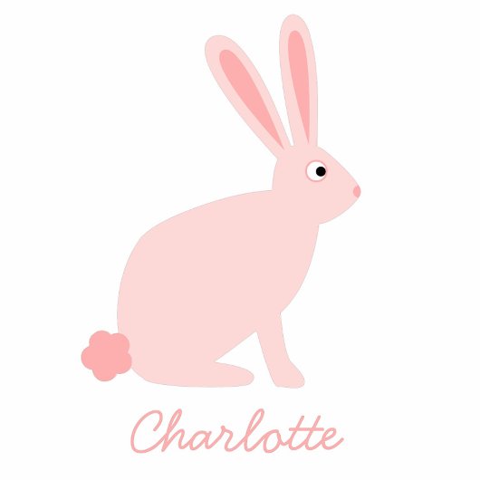 かわいいピンクのバニーラバパーソナライズされたス トドラーTシャツ