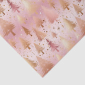 かわいいピンクのバラ金ゴールドツリーフェスティバルパターン 薄葉紙 (詳細)