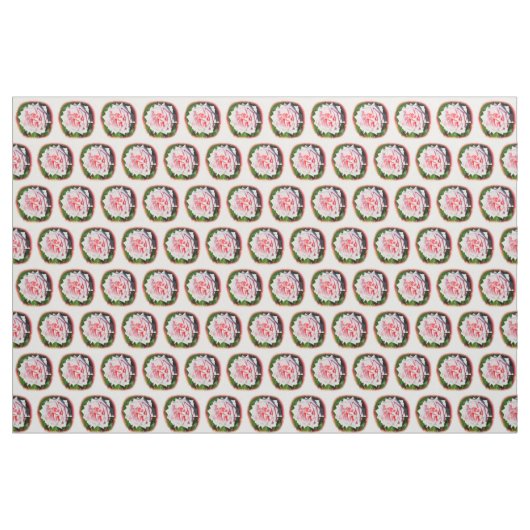 かわいいピンクのバラ ファブリック (ヤード)