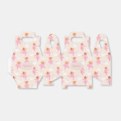 かわいいピンクのバレリーナをテーマパーソナライズされたにした フェイバーボックス (折り畳みなし)