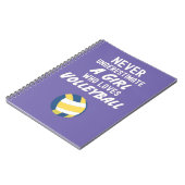 かわいいピンクのバレーボールギフト ガールズのための子供たちへのプレゼント ノートブック (左側)