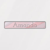 かわいいピンクのパステルのグラデーション色のコード名 ラベル (デザイン1)