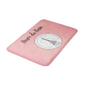 かわいいピンクのパリのフランス人のエッフェル塔のパリの装飾 バスマット (アングル)