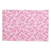 かわいいピンクのピックボールのナマケモノ🦥 枕カバー (裏面)