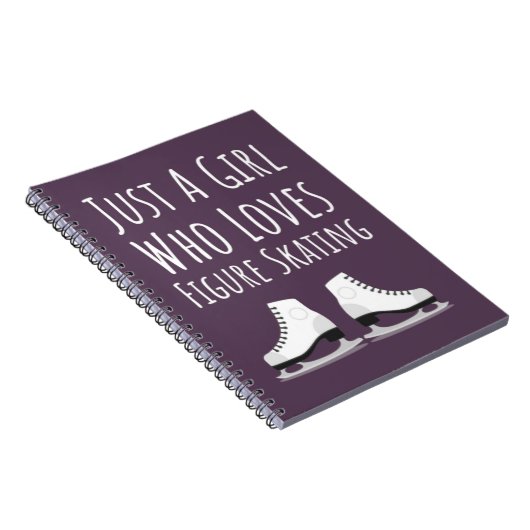 かわいいピンクのフィギュアスケートギフト ガールズのための子供たちへのプレゼント ノートブック (右側)