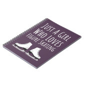 かわいいピンクのフィギュアスケートギフト ガールズのための子供たちへのプレゼント ノートブック (左側)