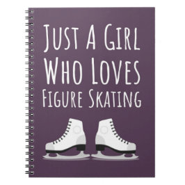 かわいいピンクのフィギュアスケートギフト ガールズのための子供たちへのプレゼント ノートブック