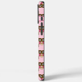 かわいいピンクのフクロウのパターン色を選択 Case-Mate iPhoneケース (裏面 / 左)