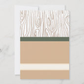 かわいいピンクのフクロウの森の赤ちゃんシャワー 招待状 (裏面)