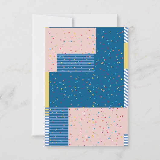 かわいいピンクのフクロウ男女兼用ウッドランドベビーシャワー サンキューカード (裏面)