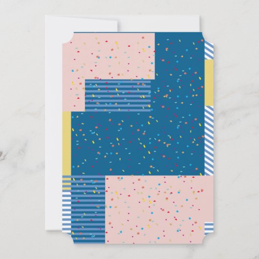 かわいいピンクのフクロウ男女兼用ウッドランドベビーシャワー 招待状 (裏面)