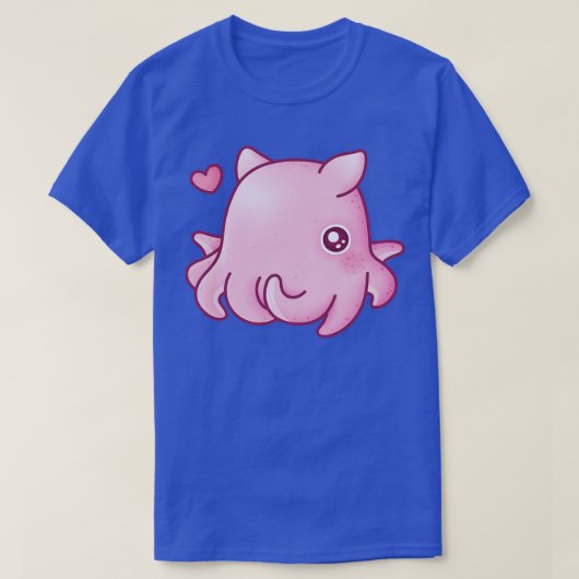 かわいいピンクのフラップジャックタコ Tシャツ (デザイン正面)