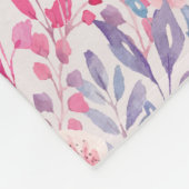 かわいいピンクのフラミンゴのフリースブランケット フリースブランケット (角)