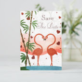 かわいいピンクのフラミンゴは日付を救います セーブザデート (スタンド正面)