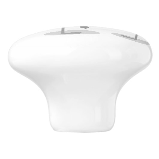 かわいいピンクのフラミンゴトリオ漫画イラストレーション セラミックノブ (側面)