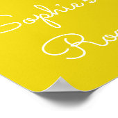 かわいいピンクのフラミンゴユニークバード ポスター (角)