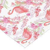 かわいいピンクのフラミンゴ柄ビーチテーブルランナー ショートテーブルランナー (コーナー)