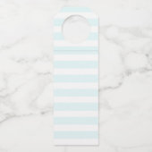 かわいいピンクのフラミンゴ熱帯テーマ応援! ボトルネックタグ (裏面)