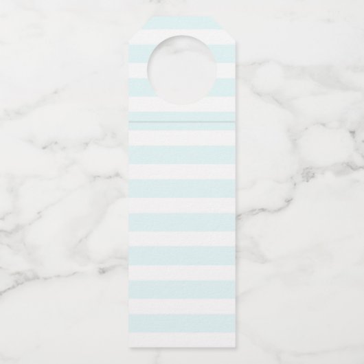 かわいいピンクのフラミンゴ熱帯テーマ応援! ボトルネックタグ (裏面)