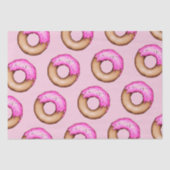 かわいいピンクのフロストドーナツまき模様 薄葉紙 (正面)