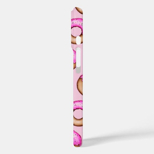 かわいいピンクのフロストドーナツまき模様 Case-Mate iPhoneケース (裏面 / 左)