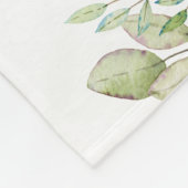 かわいいピンクのフローラウッドランドリス フリースブランケット (角)