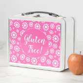 かわいいピンクのフローラグルテンフリー メタルランチボックス (インサイチュ)