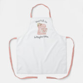 かわいいピンクのフローラケーキミキサー エプロン (正面)
