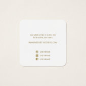 かわいいピンクのフローラスクリプト (裏面)