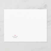 かわいいピンクのフローラバニービンゴベビーシャワーゲームカード インビテーションポストカード (裏面)