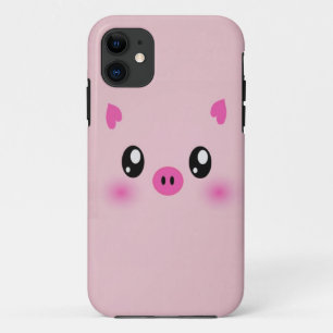 かわいいピンクのブタの例のiphone iPhone 11 ケース