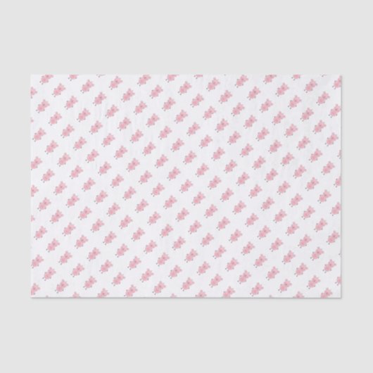 かわいいピンクのブタの漫画 薄葉紙 (正面)